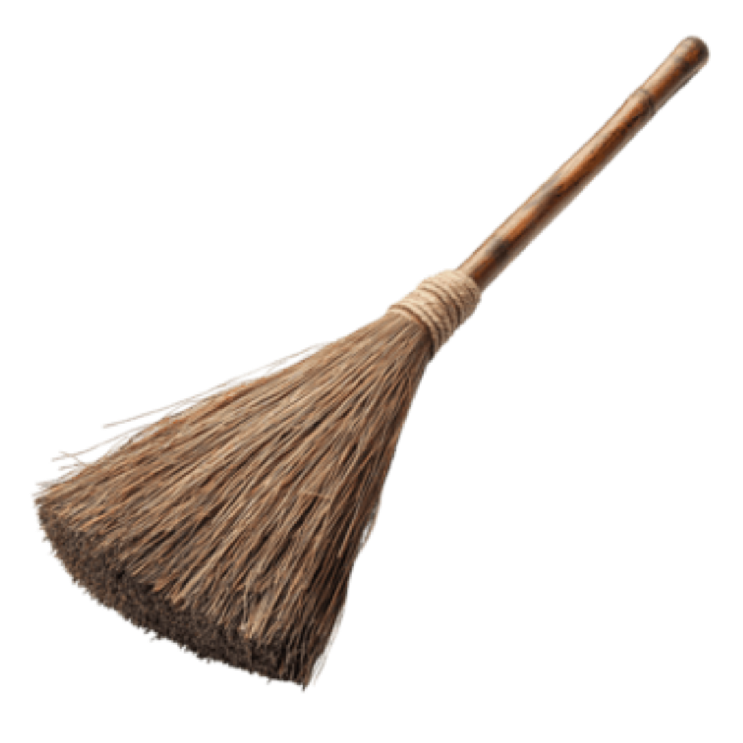 AL.GI COMPLETE BROOM W STICK PL EXOTIC BROOM C12